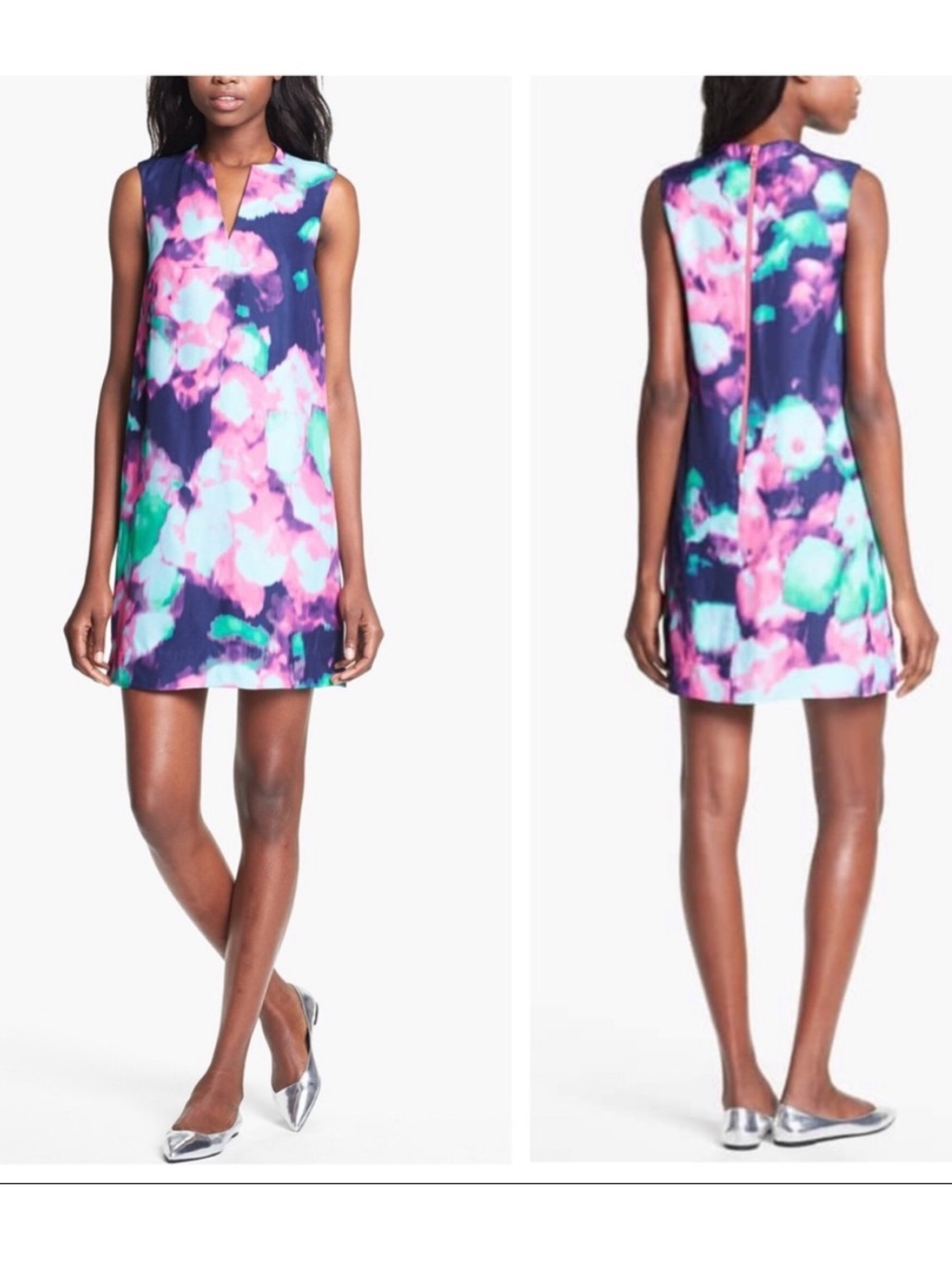 Kate Spade Size 10 Keri Dress Sleeveless Watercolor Lined Sheath